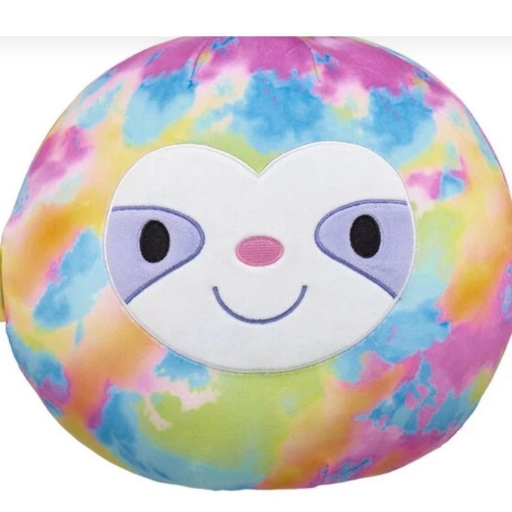 SKOOSHERZโข Rainbow Sloth Stuffed Animal NWT Easter Valentines Day Multicolor 9โ